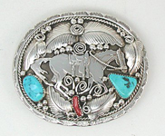 Navajo horse bracelet and buckle set
