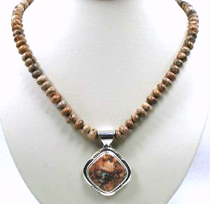 Tuquoise Mountain Bracelet and Pendant set made by Native American Indians, Sterling Silver