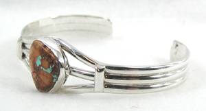Tuquoise Mountain Bracelet and Pendant set made by Native American Indians, Sterling Silver