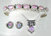 Navajo Opal and Sterling Silver Earrings