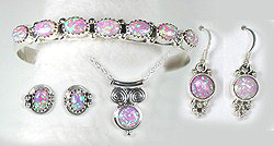Navajo Opal and Sterling Silver Earrings
