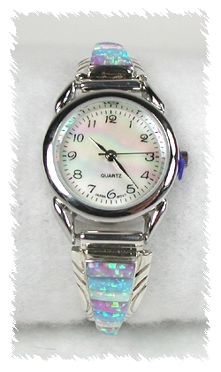 Hand made Native American Indian Jewelry; Navajo Sterling Silver Watch