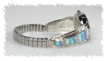 Hand made Native American Indian Jewelry; Navajo Sterling Silver Watch