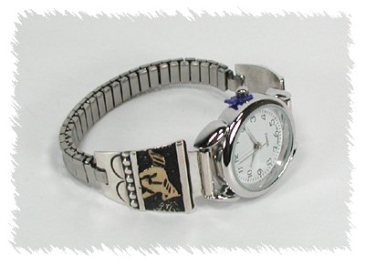 Hand made Native American Indian Jewelry; Navajo Sterling Silver Watch