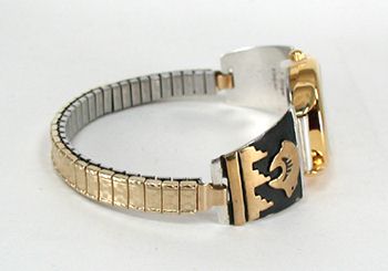 Hand made Native American Indian Jewelry; Navajo Sterling Silver Watch
