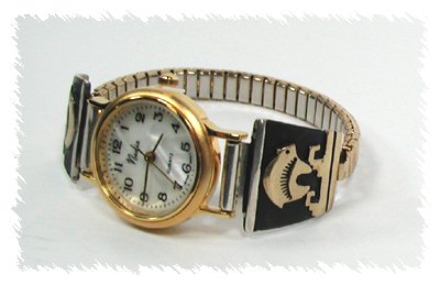 Hand made Native American Indian Jewelry; Navajo Sterling Silver Watch