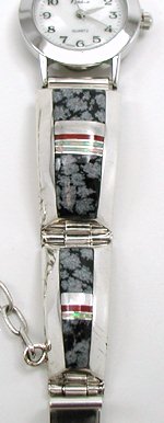 Hand made Native American Indian Jewelry; Sterling Silver Watch