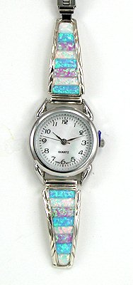 Hand made Native American Indian Jewelry; Navajo Sterling Silver Watch