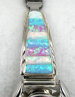 Hand made Native American Indian Jewelry; Navajo Sterling Silver Watch