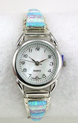 Hand made Native American Indian Jewelry; Navajo Sterling Silver Watch