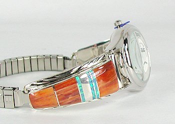 Native American Indian Jewelry; Navajo Sterling Silver Watch tips