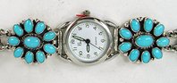 Native American Indian Jewelry; Navajo Sterling Silver watch