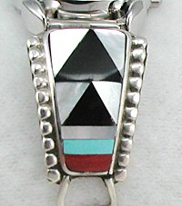 Native American Indian Jewelry; Zuni Sterling Silver Watch 