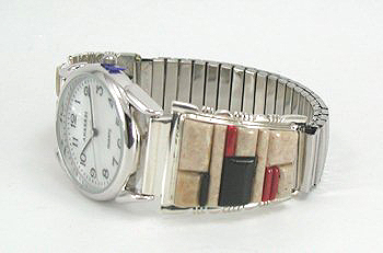 Hand made Native American Indian Jewelry; Navajo Sterling Silver Watch
