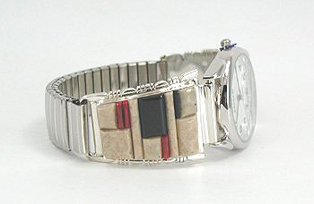 Hand made Native American Indian Jewelry; Navajo Sterling Silver Watch