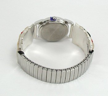 Hand made Native American Indian Jewelry; Navajo Sterling Silver Watch