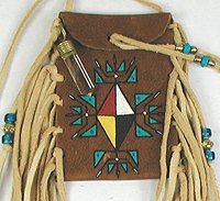  Indian Buckskin Medicine Bag