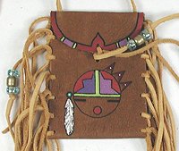  Indian Buckskin Medicine Bag
