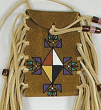  Indian Buckskin Medicine Bag