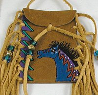  Indian Buckskin Medicine Bag
