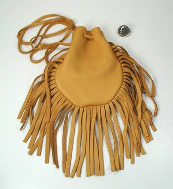 Native American Indian Buckskin Medicine Bag