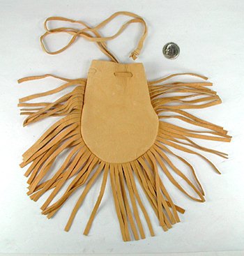 Native American Indian Buckskin Medicine Bag