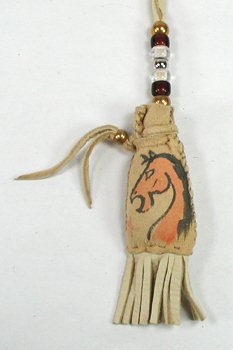 Native American Indian Buckskin Sage Bag