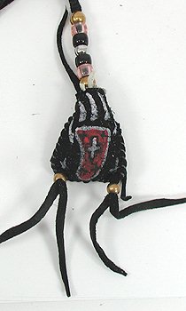 Native American Indian Buckskin Sage Bag