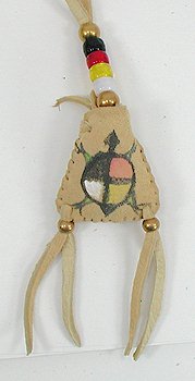 Native American Indian Buckskin Sage Bag