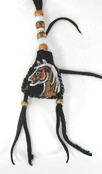 Native American Indian Buckskin Sage Bag