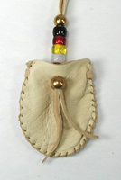 Native American Indian Buckskin Medicine Bag