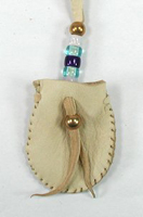 Native American Indian Buckskin Medicine Bag