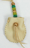 Native American Indian Buckskin Medicine Bag