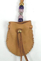 Native American Indian Buckskin Medicine Bag