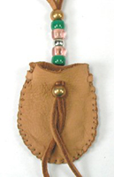 Native American Indian Buckskin Medicine Bag