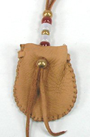 Native American Indian Buckskin Medicine Bag