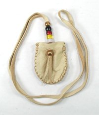 Native American Indian Buckskin Medicine Bag