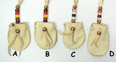 Native American Indian Buckskin Medicine Bag