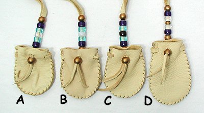 Native American Indian Buckskin Medicine Bag