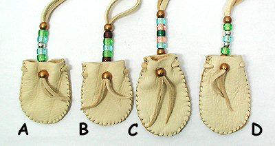 Native American Indian Buckskin Medicine Bag