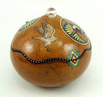 Hawk Spirit Ceremonial Smudge Prayer Jewelry Box