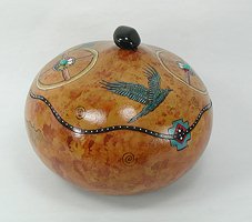 Native American Indian ceremonial horse jewelry box