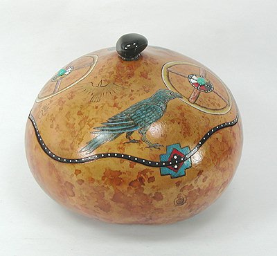 Hawk Spirit Ceremonial Smudge Prayer Jewelry Box