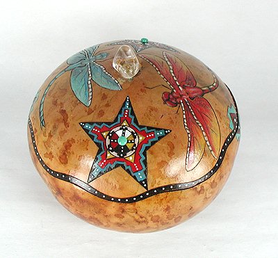 Dragonfly Spirit Ceremonial Smudge Prayer Jewelry Box