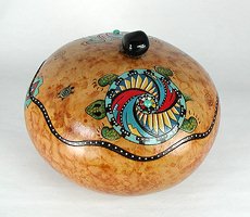 Native American Indian ceremonial horse jewelry box