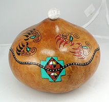 Native American Indian ceremonial horse jewelry box