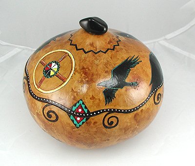 Hawk Spirit Ceremonial Smudge Prayer Jewelry Box