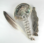 Native American Indian Sacred Smoke Bowl Blessing Smudge Kit