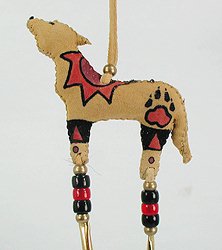 Native American Indian Buckskin Spirit Wolf