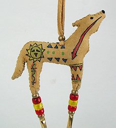 Native American Indian Buckskin Spirit Wolf